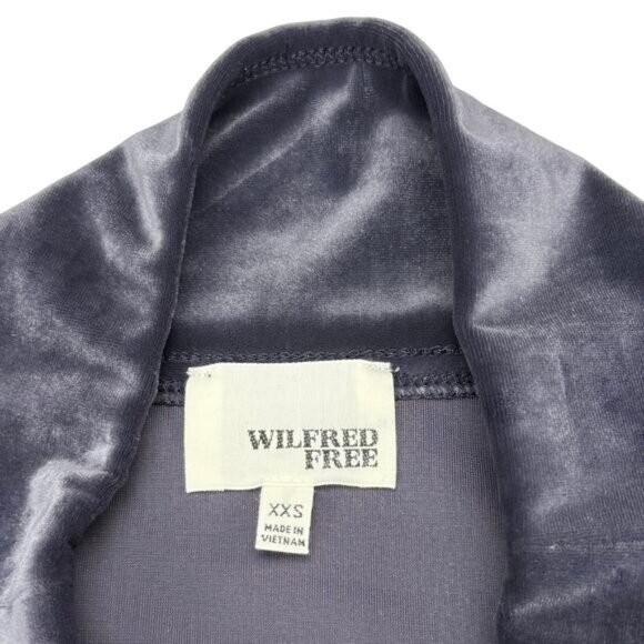 Aritzia Wilfred Free Velvet Pull On Midi Skirt In Darkness Size XXS - Picture 4 of 6